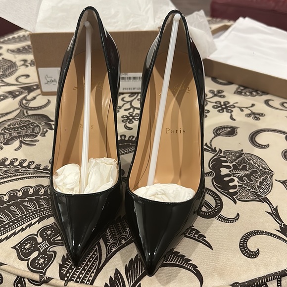 Christian Louboutin Black Patent Pigalle Follies - Picture 2 of 4